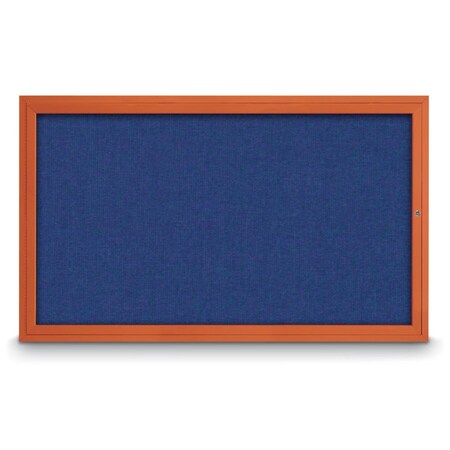 Hinge-less Radius Corkboard, 18x24, Black Alum Frame/Buff